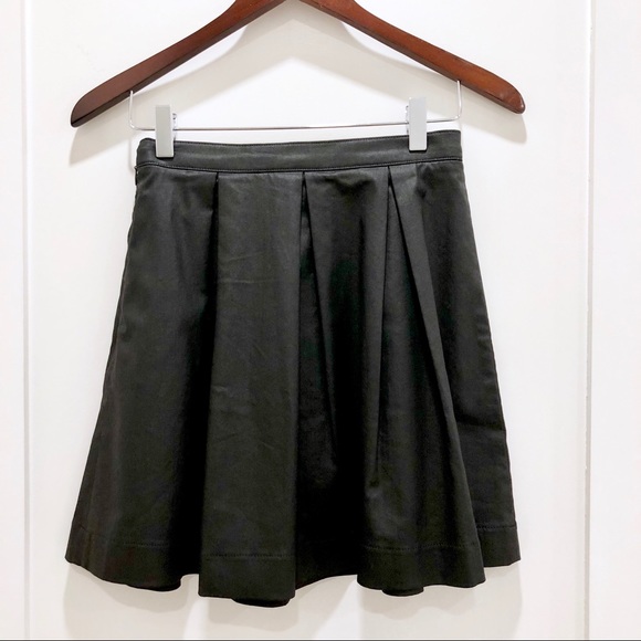 French Connection Coated Denim Leather Look Skirt - Picture 3 of 4